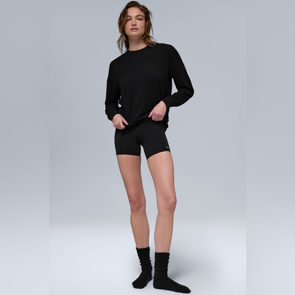 Alo Yoga Soho Pullover Black XS